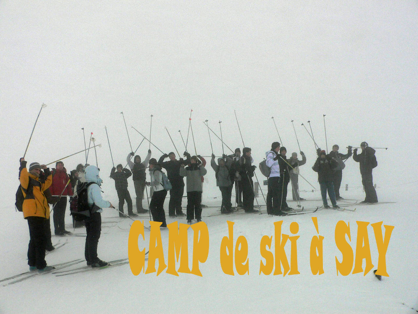 Camp de ski à Say en 2011