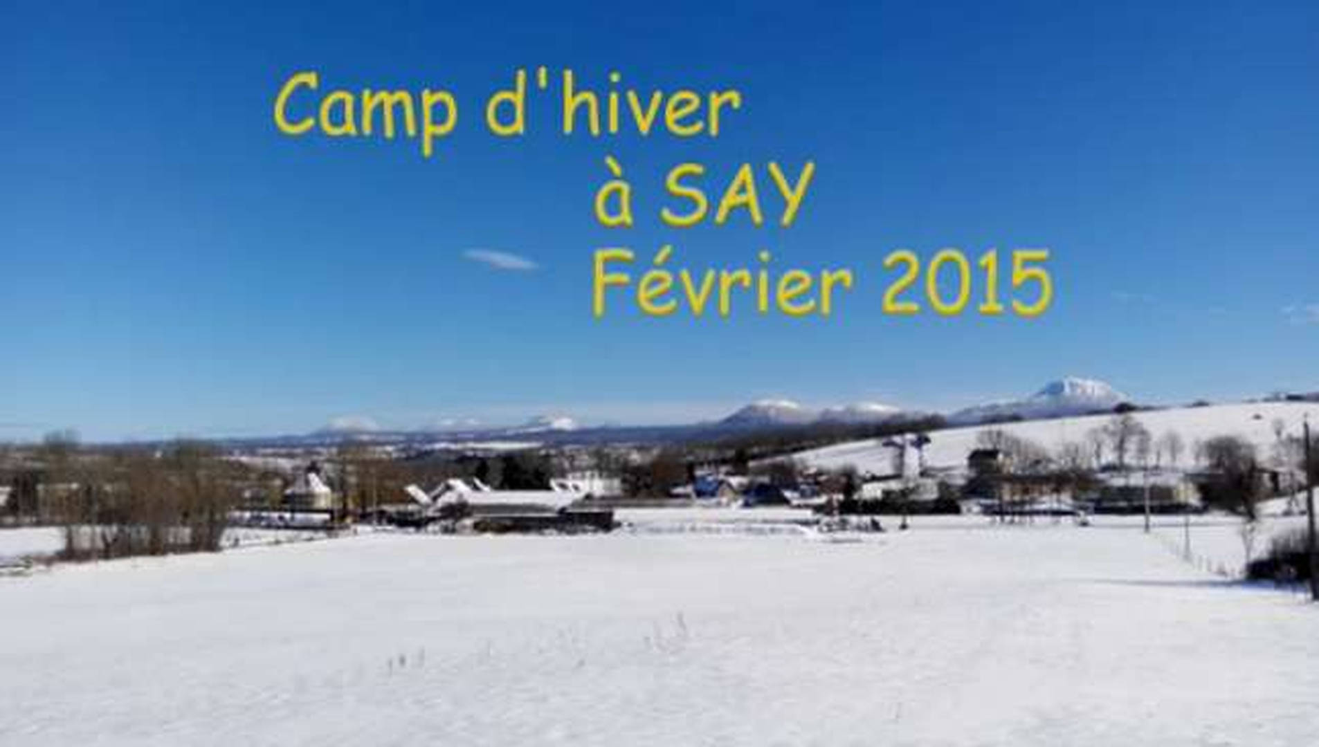 Camp de ski à Say en 2015